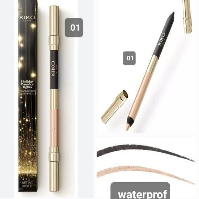 KIKO MILANO, específicamente el modelo Holiday Wonderlights Lasting Duo Eyepencil
