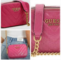 Guess Jania Quilted Camera Crossbody