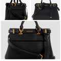 Guess Sestri Mini Satchel en color negro.