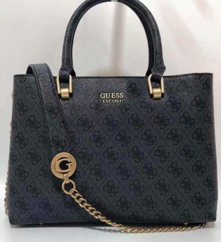 Guess Zadie Logo Girlfriend Satchel